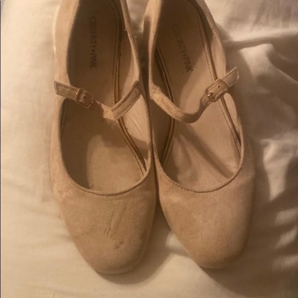 Suede Mary Janes